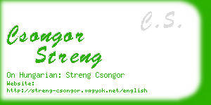 csongor streng business card